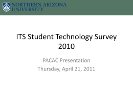 ITS Student Technology Survey 2010