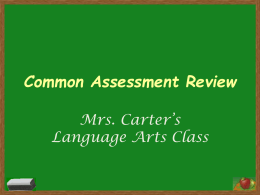 Common Assessment 030612_Review