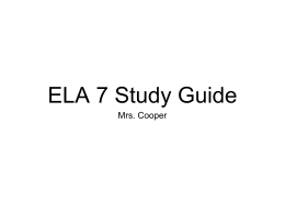 Final Exam Study Guide Answers/Power Point