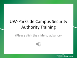 PowerPoint Presentation - University Of Wisconsin