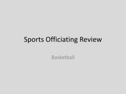 Sports Officiating Review - Basketball Test Part 1
