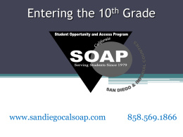 AG Requirements - San Diego and Imperial Counties Cal-SOAP