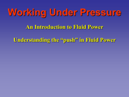 Working Under Pressure