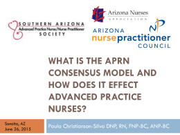 What is the APRN Consensus model and how does it effect