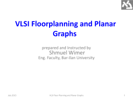 VLSI Floorplanning and Planar Graphs