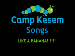 Camp Kesem Songs