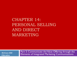 Elements of Marketing Strategy and Planning