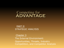 Components of External Environmental Analysis