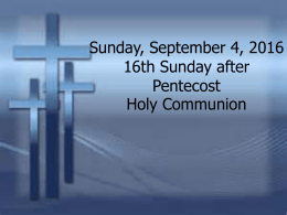 september 4 powerpoint - Faith Lutheran Church