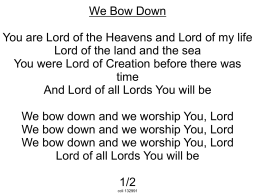 We Bow Down - Riverbend Fellowship