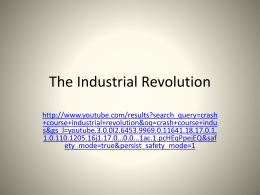 The Industrial Revolution - McKinney ISD Staff Sites
