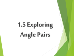 Angles Overview
