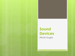 Sound Devices PPT