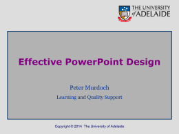Effective PowerPoint Design