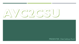 II.C.6. ACV2CSU - Presentation