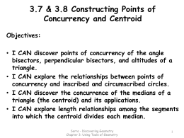 3.7 and 3.8 Review Points of Concurrency powerpoint