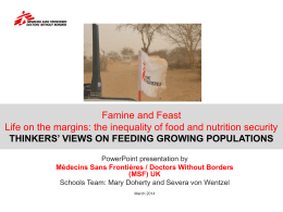 the thinkers` views on feeding growing populations