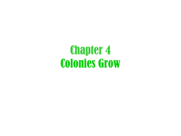 Chapter 4 Colonies Grow Sec 1