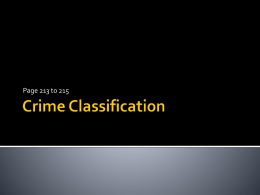 Crime Classification
