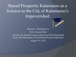The Shared Prosperity Initiative as a Solution to the City of