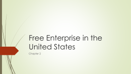 Free Enterprise in the United States