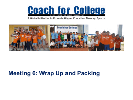 Session_6 - Coach for College