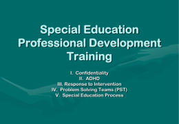 Special Ed PD - Shelby County Schools