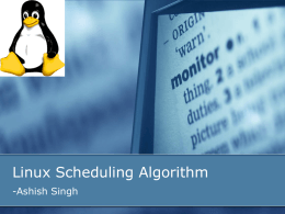 LINUX 2.4 Scheduler Guide 2