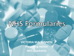 NHS Formularies