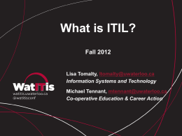 What is ITIL