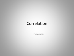 Correlation (slides) - Kellogg School of Management