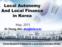 3.0 Lessons from Government Innovation of Korea