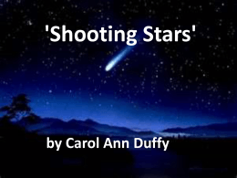 `Shooting Stars` Focus on the main body of your