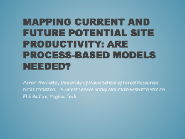 Mapping current and future potential site productivity: Are process