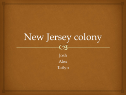 New Jersey colony