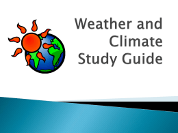 Weather and Climate Powerpoint Part 1