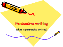 persuasive writing.ppt