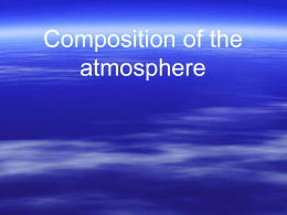 Composition of the Atmosphere PPT