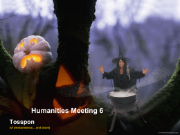 Humanities Meeting 6