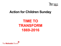 Prayer for Action for Children Sunday 2016