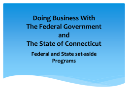 Doing Business With The Federal Government