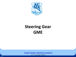 Rudder and Steering Gear All Topics Covered