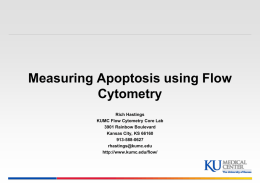 Measuring Apoptosis using Annexin V and Flow Cytometry