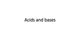 Acids and bases - Groupfusion.net