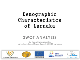 Sustainable Development Strategies of Larnaca - SWOT