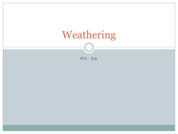 Weathering - Educator Pages