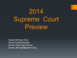 Power Point: 2014 Supreme Court Preview