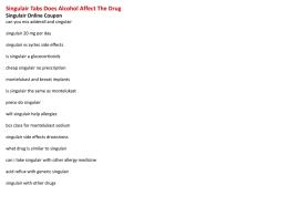 Singulair Tabs Does Alcohol Affect The Drug