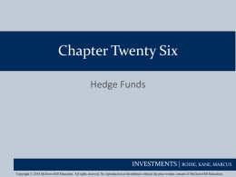 Chapter 26 Hedge Funds - Andrew Hill Investment Advisors