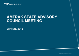 6/30/16: Amtrak State Advisory Council Meeting